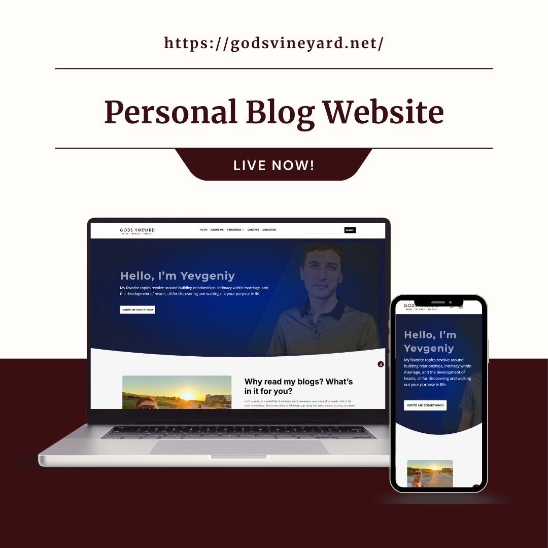 Godsvineyard website design by maruf billah