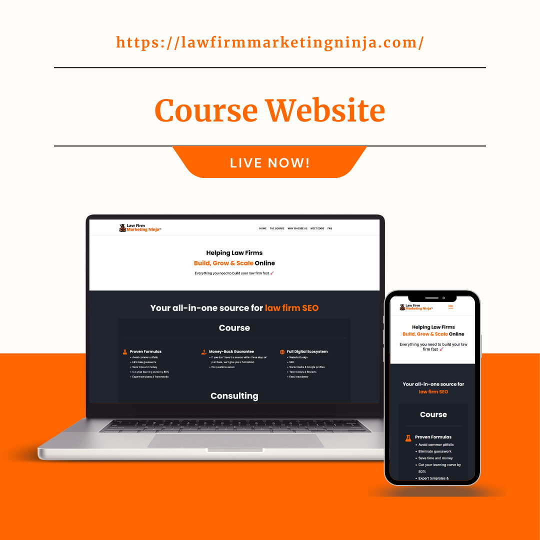 lawfirmmarketingninja course website design by maruf billah