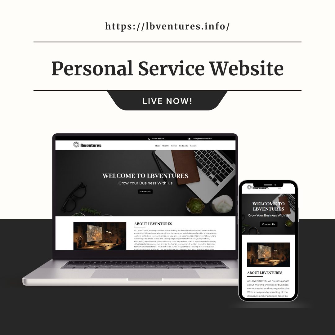 lbventures.info website design by maruf billah