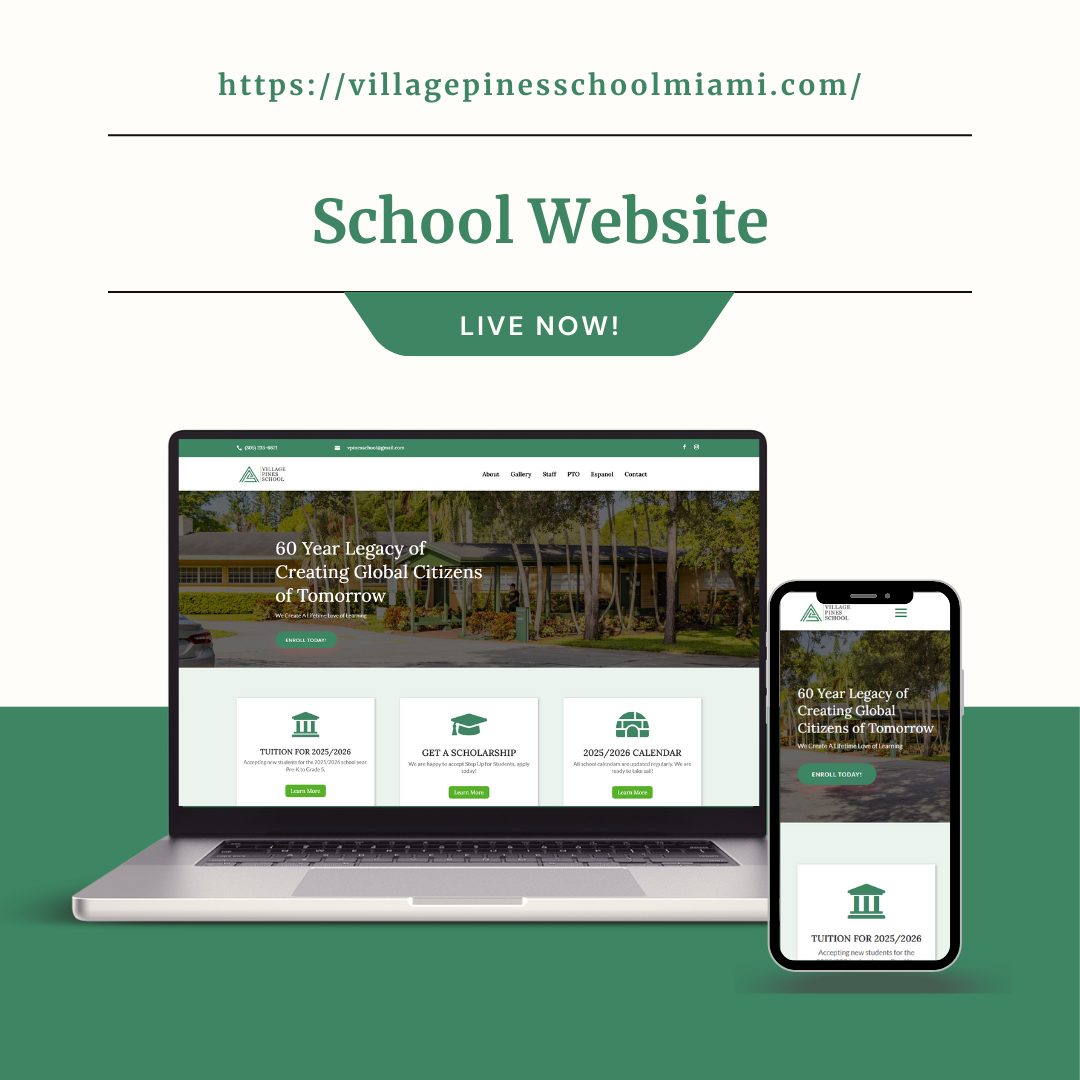 villagepinesschoolmiami website design by maruf billah